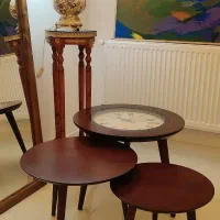 میز عسلی ساعت دار برند lotus|مبلمان خانگی و میز عسلی|تبریز, |دیوار