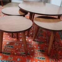 میز جلو مبلی و سه عدد عسلی|مبلمان خانگی و میز عسلی|ساری, |دیوار