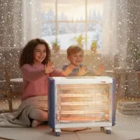 بخاری برقی برفاب فن دار هیتر برقی رومیزی|بخاری، هیتر، شومینه|قم, شاه ابراهیم|دیوار