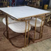 صندلی میز ناهارخوری فلزی پشتی دار کافه رستوران تدی|میز و صندلی غذاخوری|تهران, مشیریه|دیوار