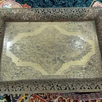 سینی چای و استکان و میوه خوری