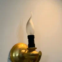 لوستر رنگ ثابت طلایی|لوستر و چراغ آویز|رشت, بوسار|دیوار