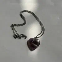 گردنبند امیتیس اصل رگه دار بنفش مناسب هدیه با جعبه|جواهرات|تهران, قبا|دیوار