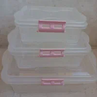 ۴ عددظروف پلاستیکی درب دار جنس محکم و عالی|ظروف نگهدارنده، پلاستیکی، یک‌بارمصرف|تهران, امیرآباد|دیوار