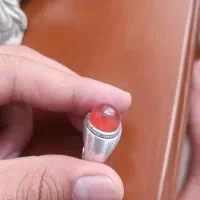 انگشتر عقیق پرتقالی