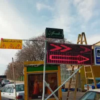نصب تابلو روان ال ای دی بنر چلنیوم تعمیر