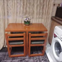 نهارخوری چوب راش، روس|میز و صندلی غذاخوری|محمدیه-قزوین, |دیوار