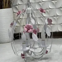 لوستر سفید گلدار