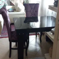 یک دست مبل هفت نفره با جلو مبلی با میز چهار نفره|مبلمان خانگی و میز عسلی|قروه, |دیوار