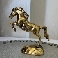 دکوری اسب برنز جنس سنگین