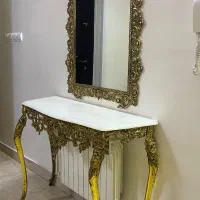 آینه کنسول لوستر برنز