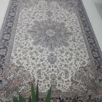سه تخته فرش۱۲۰۰ شانه کرم تافته هزارگل گلستان کاشان|فرش|الوند, |دیوار