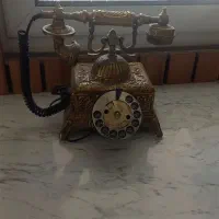 تلفن برنز قدیمی سنگین بسیار شیک