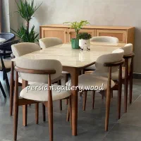 فِرِدِریکا میز غذاخوری مارال باجزئیات اروپایی