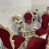 مبلمان استیل هفت نفره و میز ناهارخوری خوری|مبلمان خانگی و میز عسلی|رامسر, |دیوار