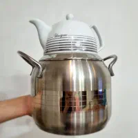 کتری قوری استیل یونیک کاملا نو|قوری، کتری، قهوهساز دستی|قم, بنیاد|دیوار