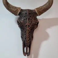 دیوار کوب جمجمه گاو