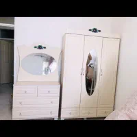 سرویس خاب و تخت نوجوان دخترانه|تخت و سرویس خواب|سیرجان, |دیوار