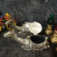 برنجی برنزی مجسمه دکوری ظروف آشپزخانه جاجواهرات|کلکسیون اشیاء عتیقه|تهران, افسریه جنوبی|دیوار