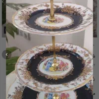 شیرینی ومیوه خوری  آنتیک سه طبقه چک جا دستمال