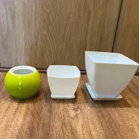 گلدان پلاستیکی و سرامیکی