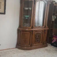 بوفه قدی دو تیکه چوب گردو