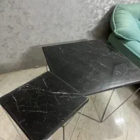 میز سنگی مشکی با رگ های سفید|میز و صندلی غذاخوری|مشهد, شهرک رازی (شهرک غرب)|دیوار