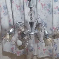 2عدد لوستر 6شاخه نقره ای