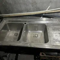 سینک اخوان دو لگنه در حد نو