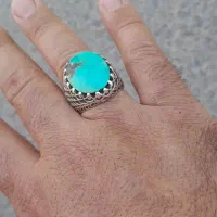 انگشتر نقره فیروزه|جواهرات|شاهین‌شهر, شهرک گلدیس|دیوار