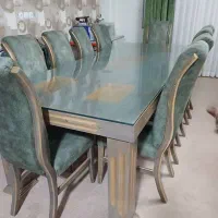 میز ناهار خوری ۱۰ نفره همراه با ۱۰ صندلی|میز و صندلی غذاخوری|قائم‌شهر, |دیوار