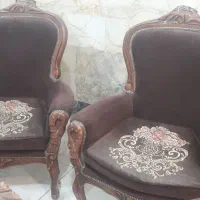 مبل کارکرده ۹نفره با۸عددنهارخوری|مبلمان خانگی و میز عسلی|مشهد, شفا|دیوار