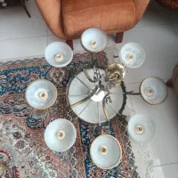 لوستر 8شعله  برنزی|لوستر و چراغ آویز|مشهد, امیریه|دیوار