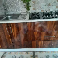 کابینت ملامین درجه ۱.همراه سینگ ظرفشویی+هود+شیر اب|جاکفشی، کمد، دراور|رشت, کوی حسینی|دیوار