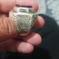 انگشتیر عقیق یمن قدمت دار سنگین وزن رماب دس ساز