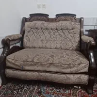 مبل ۷ نفره چوب راش همراه با میز وسط مبل و عسلی|مبلمان خانگی و میز عسلی|مبارکه, |دیوار