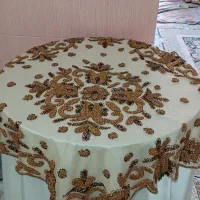 میز خاطره بزرگ با رومیزی شیک