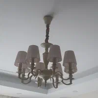 لوستر ۸ شاخه به همراه دوعدد دیوارکوب