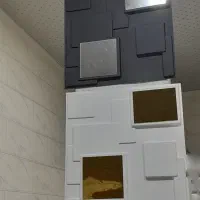 سقف پوش پلیمیری با طرح آینه بدون نیاز به نصاب