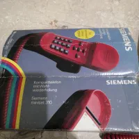 تلفن سیم دار قرمزکولکسیون اصل المان|تلفن رومیزی|تهران, علم و صنعت|دیوار