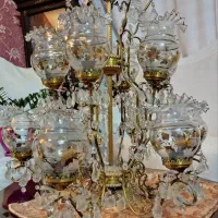 لوستر برنجی عتیقه|کلکسیون اشیاء عتیقه|مشهد, چهارچشمه|دیوار