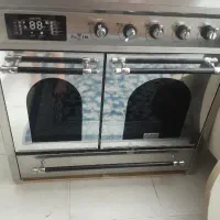 اجاق گاز ۵ شعله طرح فر در حد نو