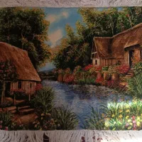 تابلو فرش دستباف بافت نو۸۰۰۰۰۰۰میلیون تومن|تابلو فرش|گرمی, |دیوار