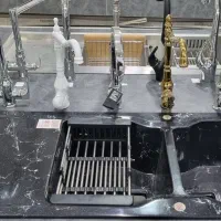 سینک گرانیتی ،هود توکار و روکار ،اجاق گاز صفحه ای