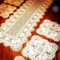 رومیزی قلاب بافی