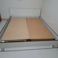 تخت دونفره بدون تشک در حد نو با mdf بسیار با کیفیت