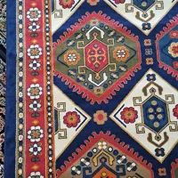 فرش طرح گبه ای|گلیم، جاجیم، گبه|زنجان, |دیوار