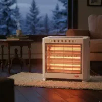 بخاری برقی برفاب فن دار هیتر برقی رومیزی|بخاری، هیتر، شومینه|قم, شاه ابراهیم|دیوار