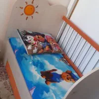 کمد کودک (مدل کیتی) و تختخواب کودک در حد نو|اسباب و اثاث بچه|تهران, تهرانپارس شرقی|دیوار
