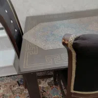 میز نهار خوری 6 نفره با شیشه 6 میل قیمت 7 تومن|میز و صندلی غذاخوری|قائمشهر, |دیوار